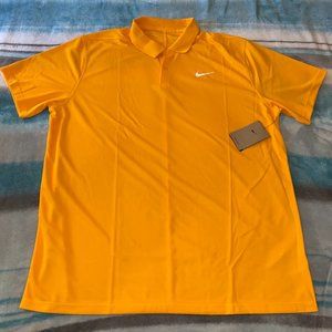 Nike Men’s Court Orange Tennis Golf Pique Dri-FIT Polo Shirt Sz XL DD8372-717